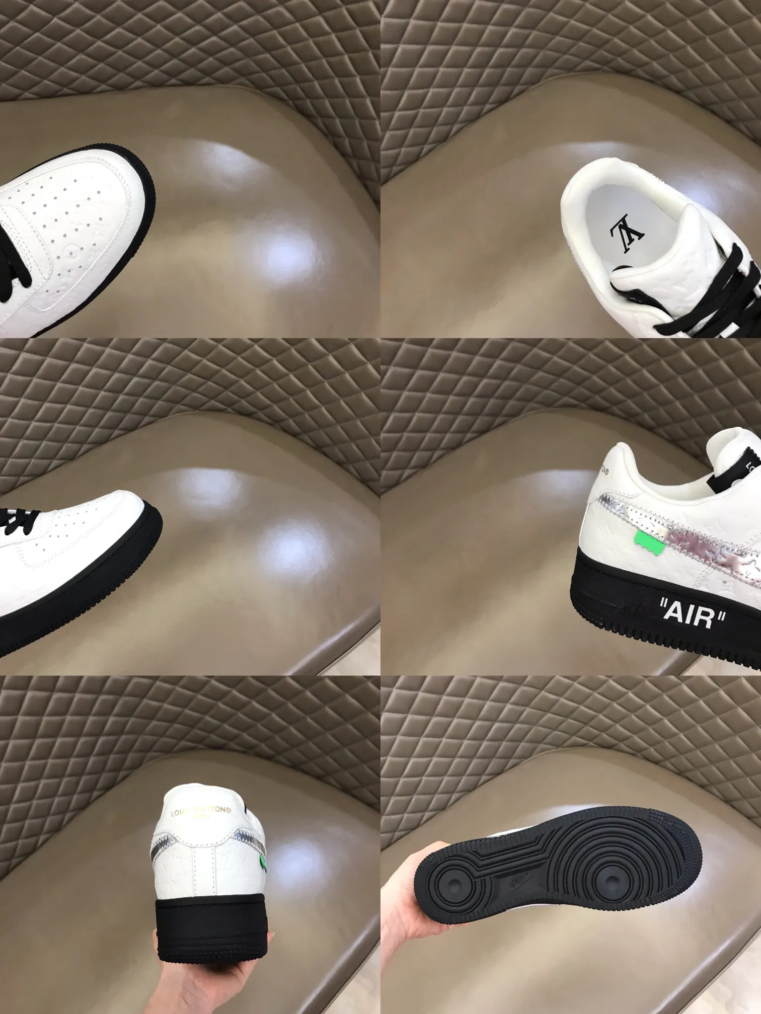 lMen's shoes 💰p440 "*OUIS *UITTO*" x OFF-WHITE x Nike tripartite collaboration! Trendy and cool men's casual sports shoes with unrivaled color matching. The design idea basically continues the style of THE TEN. The Swoosh line and tongue label have a very familiar visual effect and are both fashionable and trendy! A must-have for fashionistas! The effect on your feet is absolutely stunning! Size: 38-45